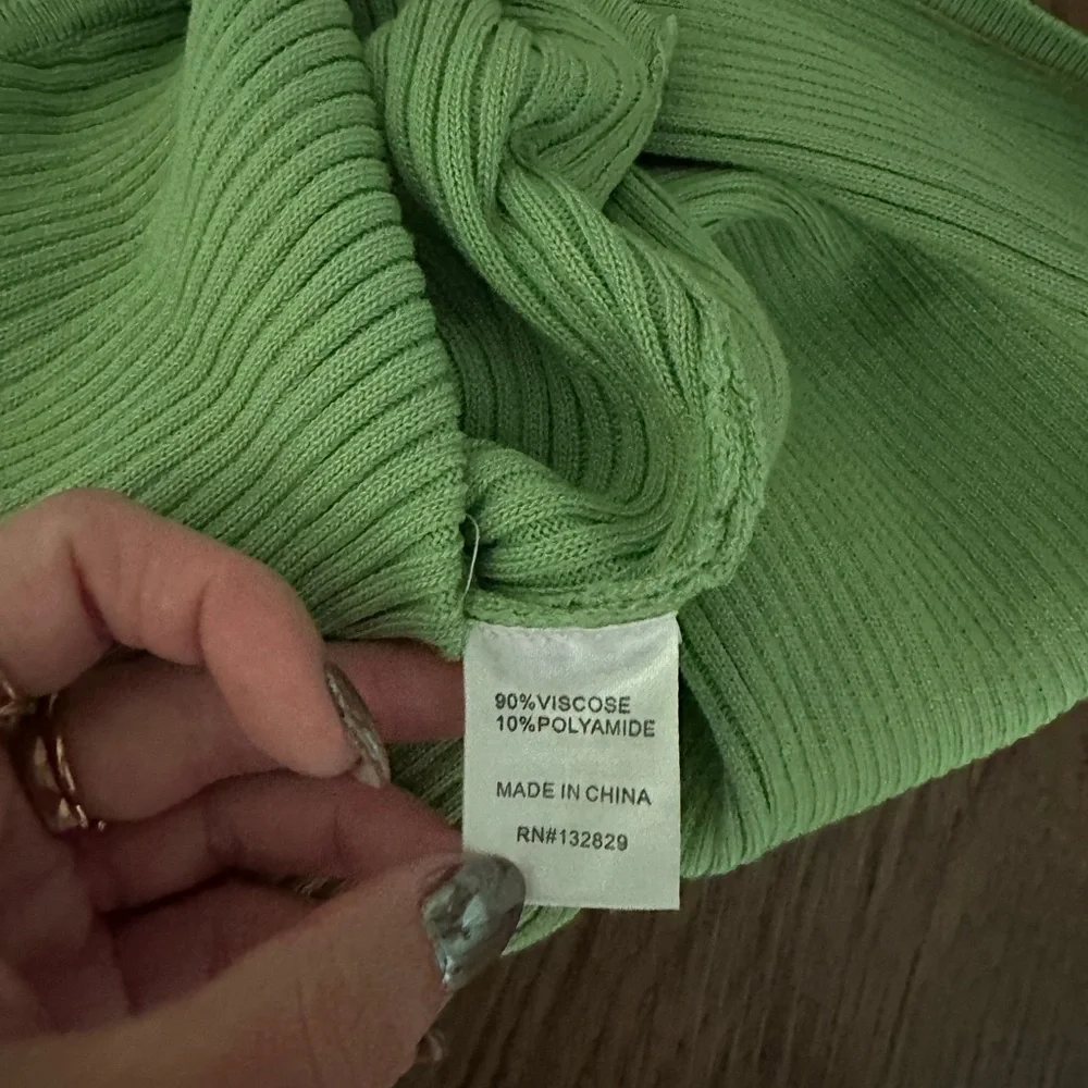 Lovers and friends Amelia ribbed midi dress green - Picture 7 of 7